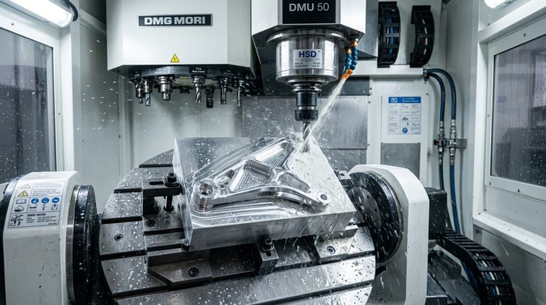 Simultaneous 5-Axis CNC Milling Aerospace Aluminum Suspension Rocker Arm - AS Prototypes
