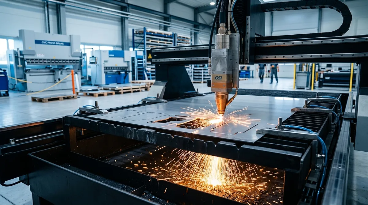 Fiber Laser Cutting System and CNC Hydraulic Press Brake Fleet