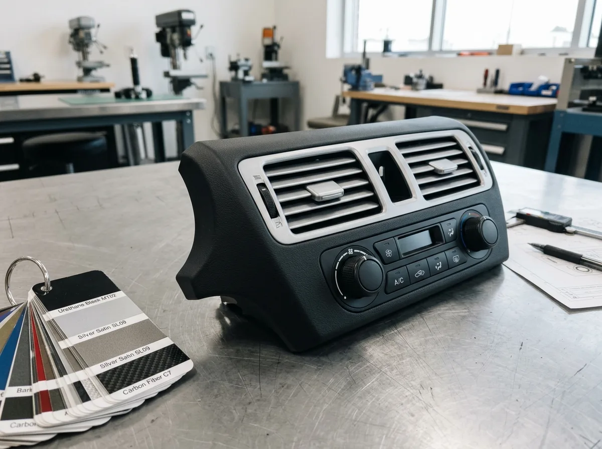 Polyurethane Vacuum Cast Automotive Interior Air Vent Bezel and Console Prototype - AS Prototypes