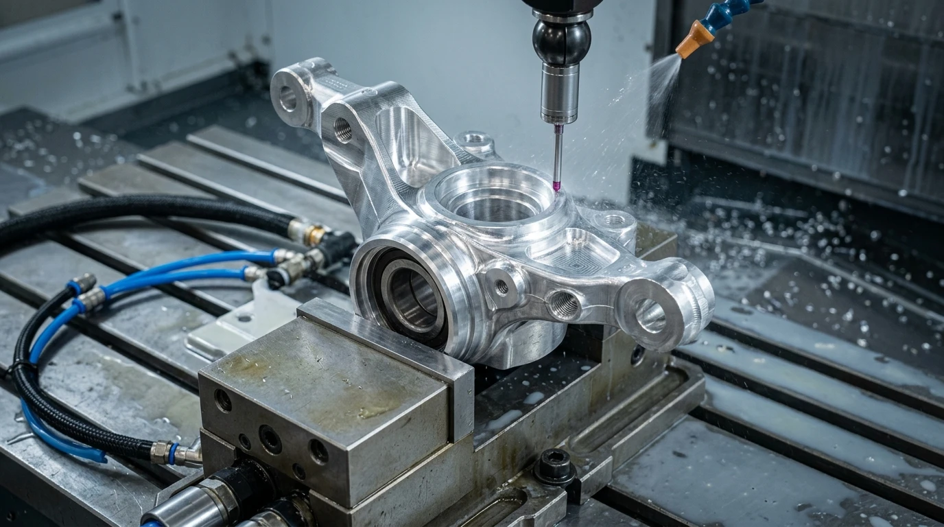 Automotive Suspension Control Arm Mounted on Hydraulic Durability Shaker Rig