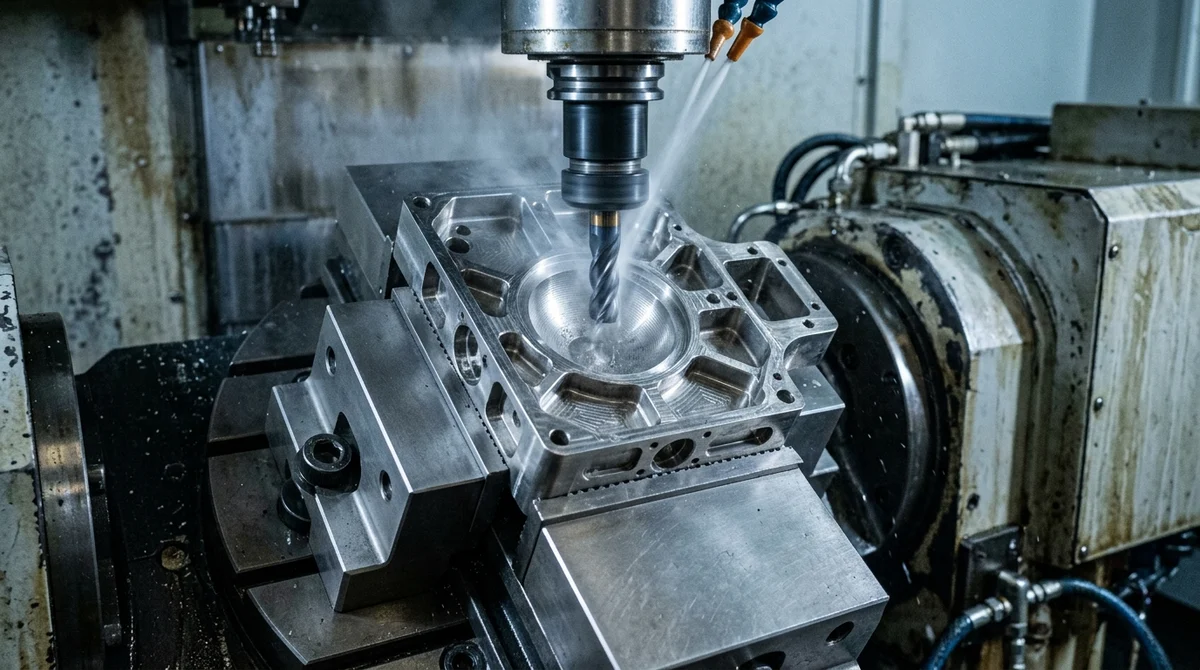 Military & Defense CNC Machining: 5-Axis Precision Titanium Optical Gimbal
