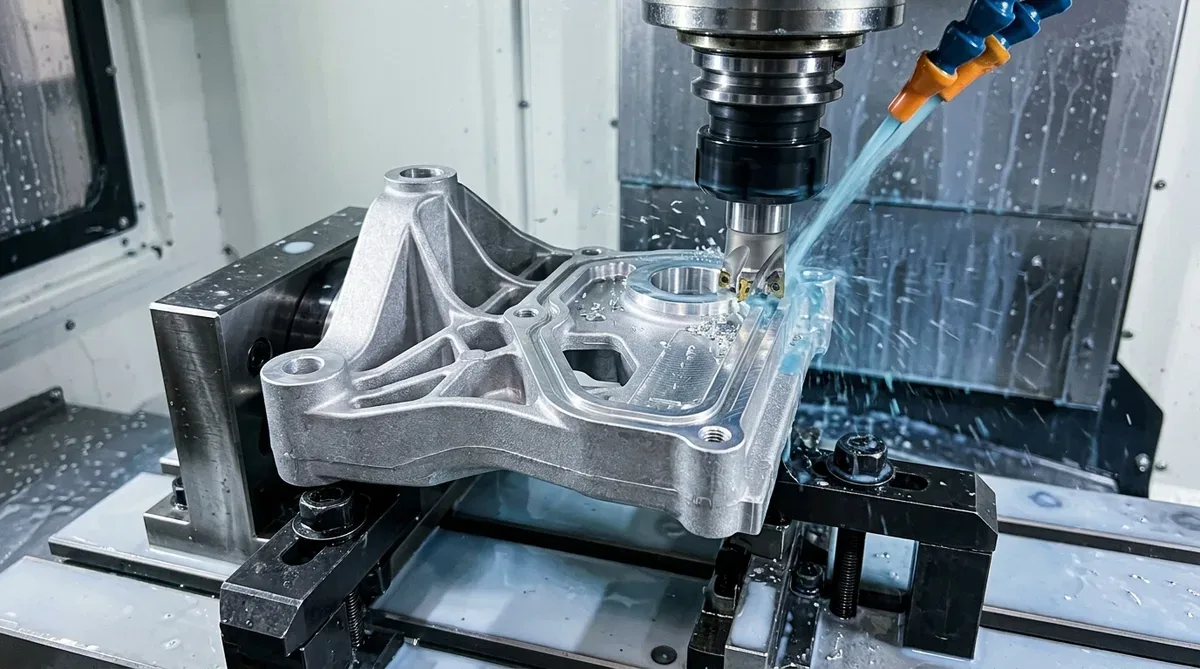 Precision CNC Milling Indexable Face Mill Contouring Automotive Powertrain Housing