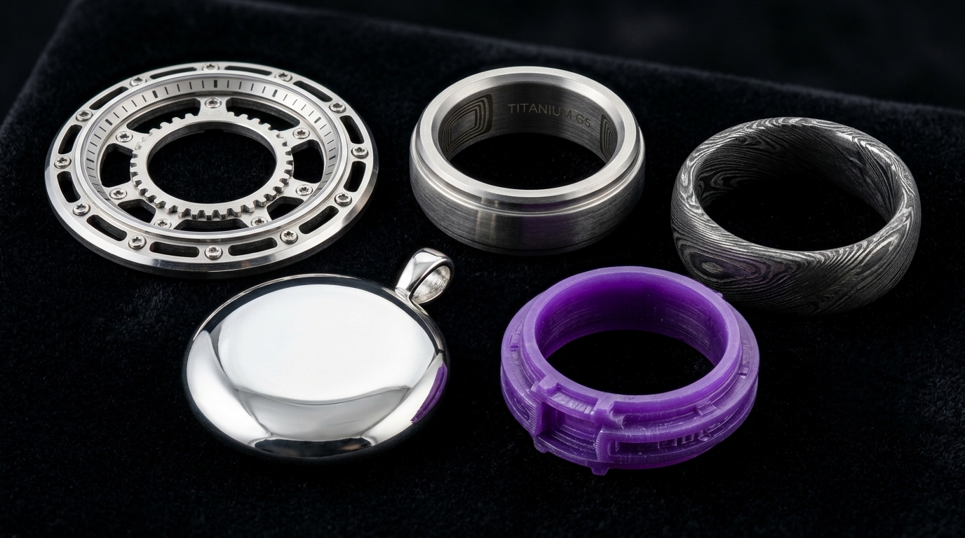 Array of Precision Micro-Machined Jewelry and Luxury Watch Components - AS Prototypes