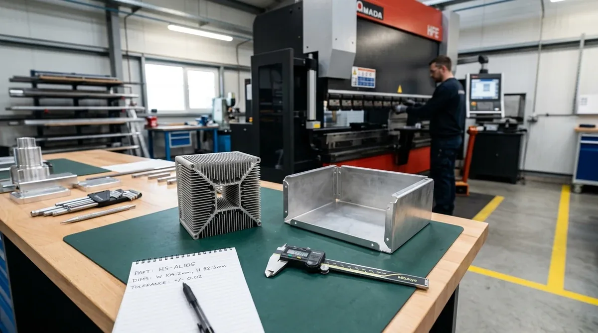 Custom Sheet Metal Enclosures precision aluminum chassis and heat sink prototype - AS Prototypes