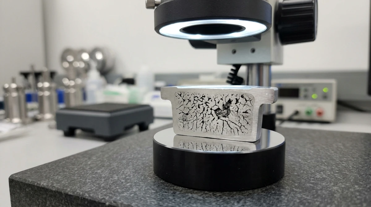 Shrinkage in Metal Die Casting: Cross-Section Metallography Shrinkage Porosity Analysis