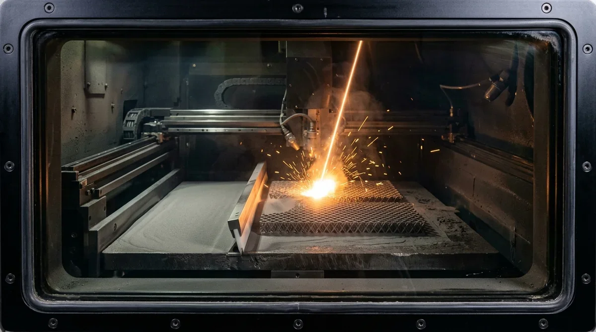 Industrial DMLS SLM Metal 3D Printing Laser Powder Bed Fusion Chamber