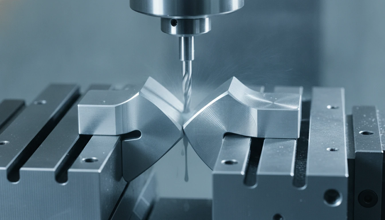 Precision 5-axis contoured end milling with tight toolholder clearances pre-verified in CAM