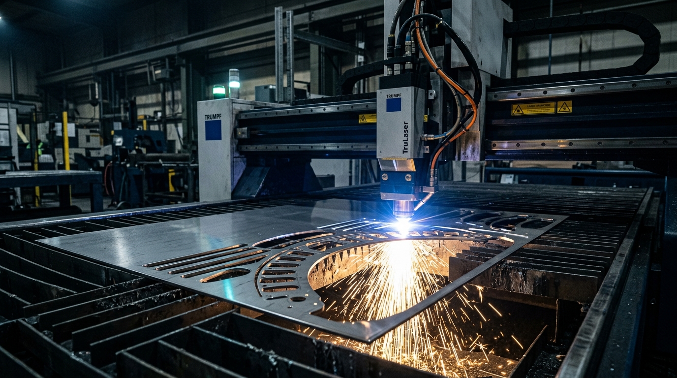 High-Power CNC Fiber Laser Cutting Sheet Metal Prototype Blank - AS Prototypes