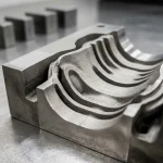 3D Printed Molds: DMLS Tooling Cavity with Curved Conformal Cooling Channels