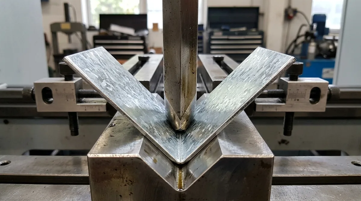 CNC hydraulic press brake bending galvanized steel sheet without coating flaking - AS Prototypes