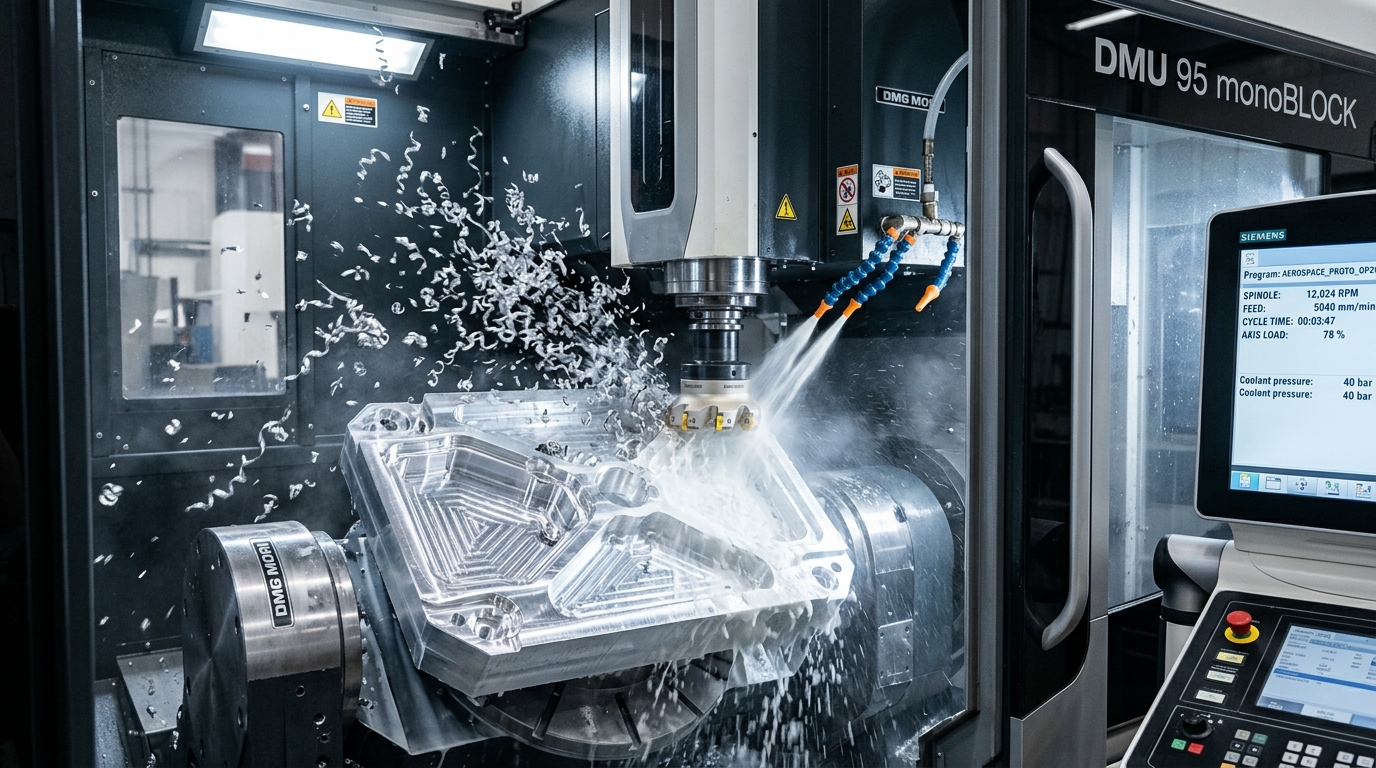 High-Speed 5-Axis CNC Milling of Aluminum Prototype Part - AS Prototypes