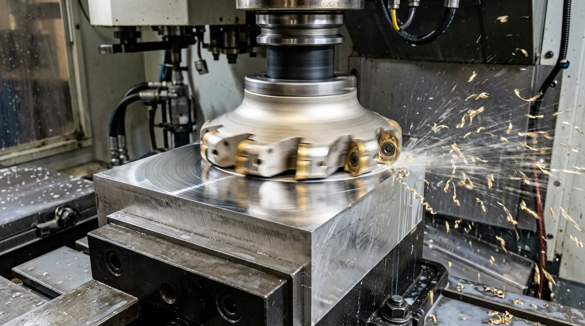 Indexable Carbide Face Mill Cutting Aerospace Aluminum Surface