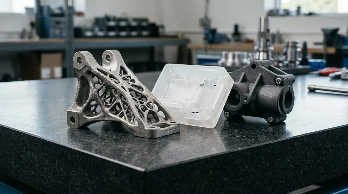 Industrial 3D Printing Showcase Featuring DMLS Titanium Lattice, SLA Resin and SLS Nylon Parts