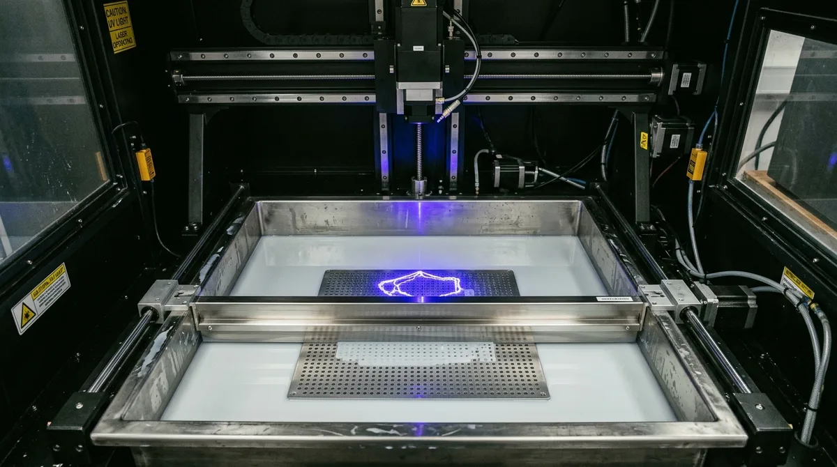 Industrial Top-Down SLA 3D Printing Vat with UV Laser Scanning Photopolymer Resin
