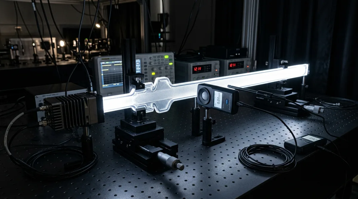 Photometric Luminance Uniformity Testing of Prototype Automotive Light Guide