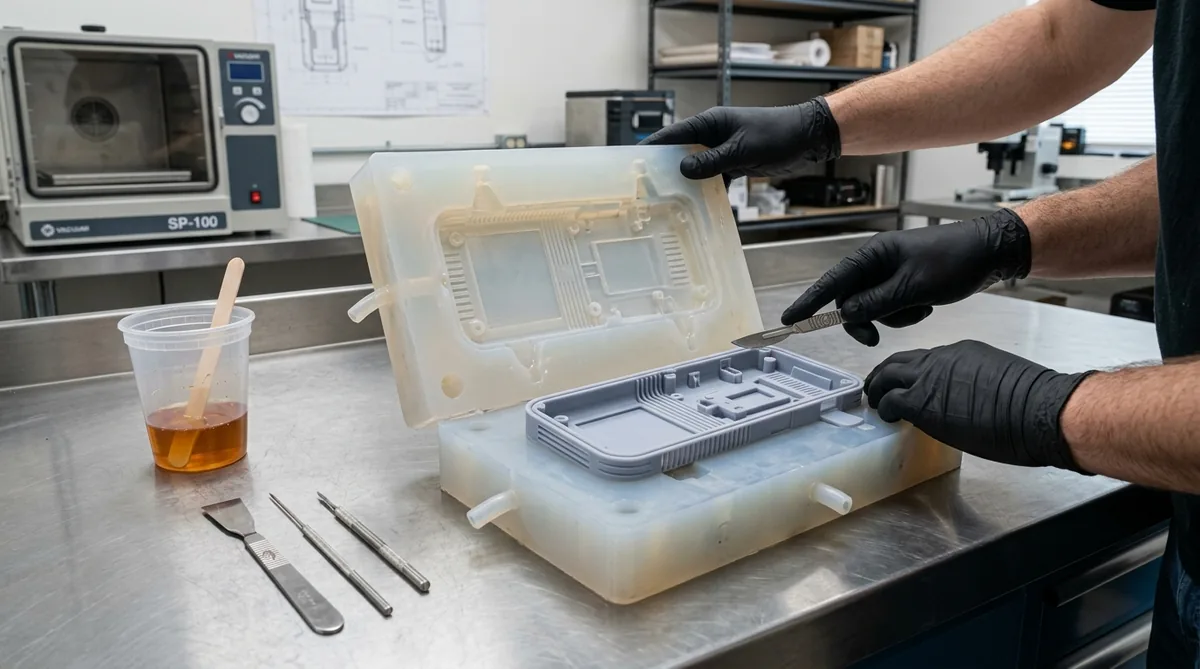 Polyurethane Vacuum Casting Silicone Mold with High-Resolution SLA Master Pattern - AS Prototypes