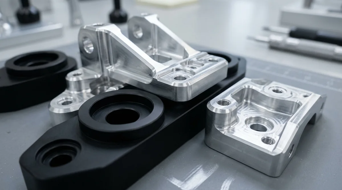 Finished Precision CNC Machined Aluminum Prototypes with Anodized Finishes