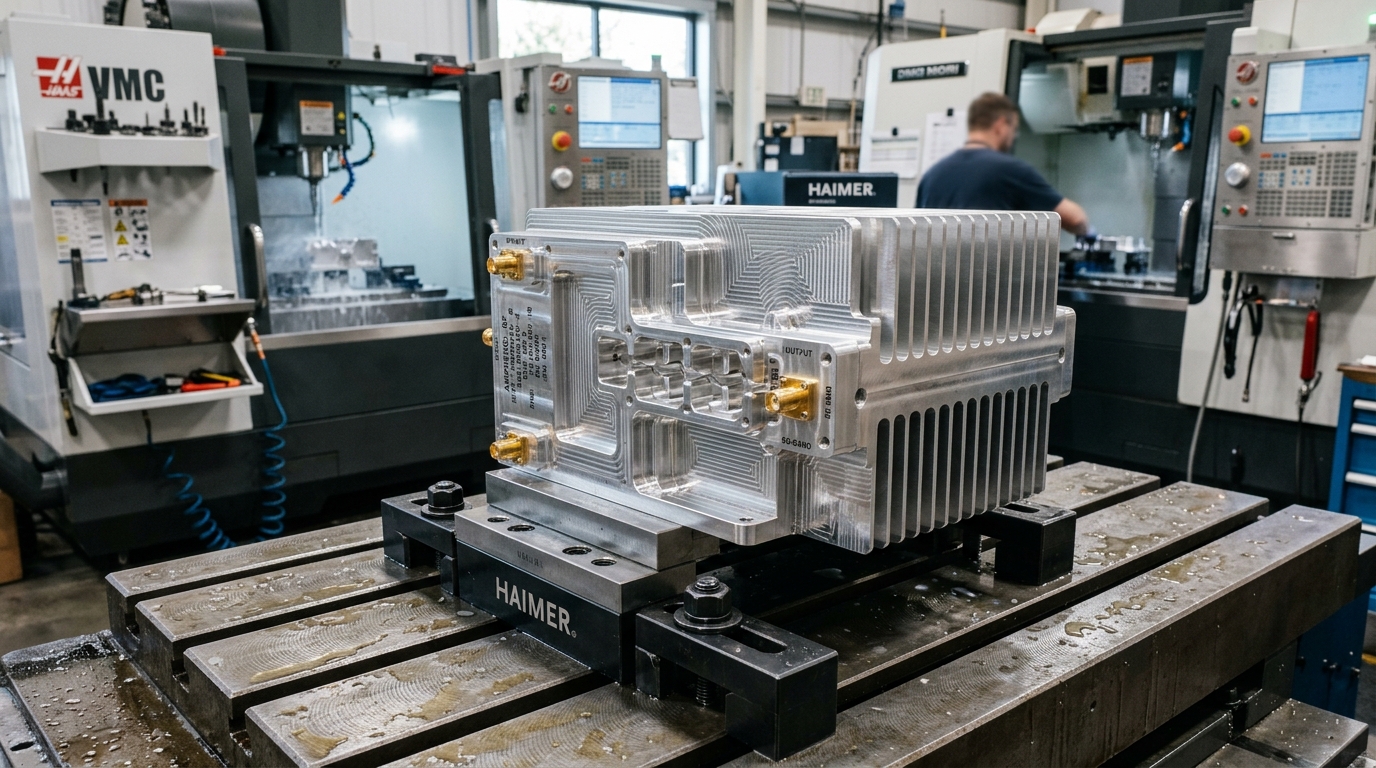 Precision CNC Machined 5G RF Cavity Filter and Thermal Heatsink Enclosure - AS Prototypes