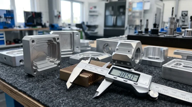 Precision Aluminum Rapid Prototyping Components and High-Tolerance Industrial Manufacturing Setup