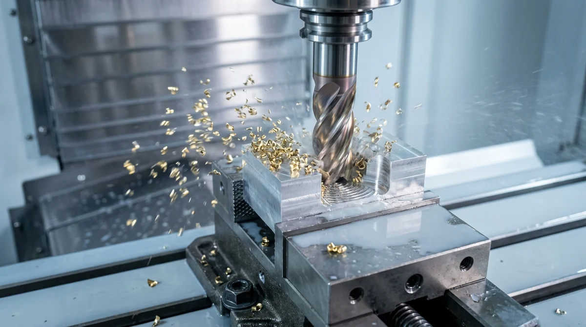 High-Speed Trochoidal CNC Milling on Aluminum Billet with Constant Tool Engagement