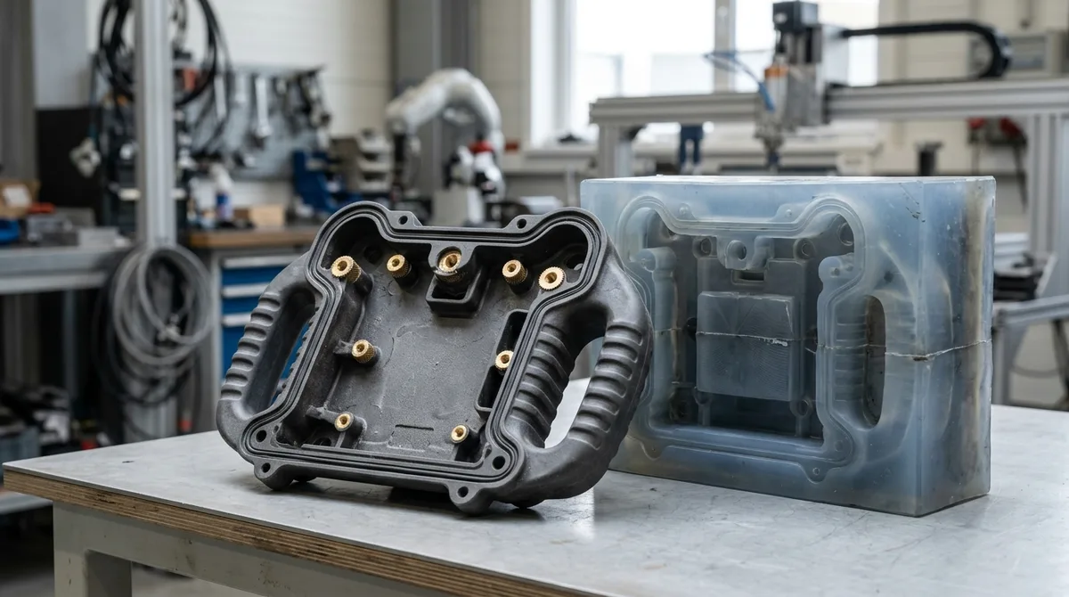 Polyurethane Vacuum Cast Industrial Robot Teach Pendant Enclosure with Silicone Tooling - AS Prototypes