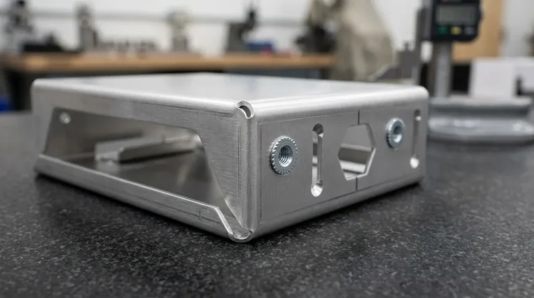 Precision Formed Aluminum Sheet Metal Chassis Prototype with PEM Fasteners - AS Prototypes