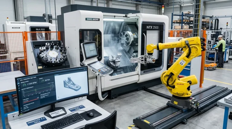 Automated 5-axis CNC robotic manufacturing cell - AS Prototypes