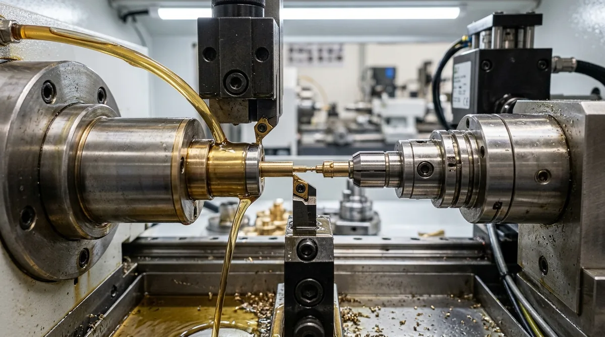 Swiss-Type CNC Lathe Sub-Spindle Synchronized Parting-Off Pickup