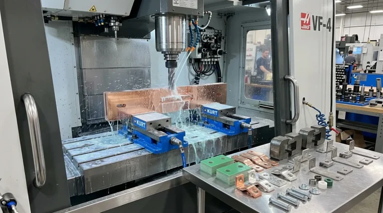 CNC Milling Copper Busbars and Electrical Transformer Components - AS Prototypes