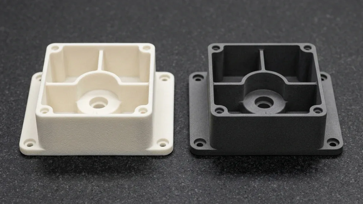 Surface Density Comparison Granular SLS Nylon vs High-Density Isotropic HP MJF PA12