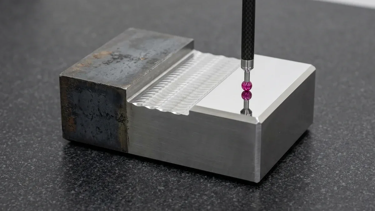 Machining Allowance Calculation: Precision CNC Roughing and Finishing Stock Verification on 4140 Alloy Steel Die Block with Granite Plate