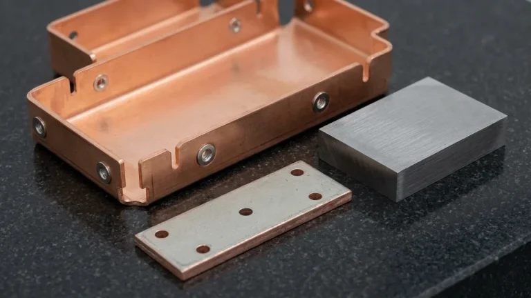 Precision CNC Press Brake Air Bending of Pure Copper Sheet with Ground Punch and V-Die Tooling