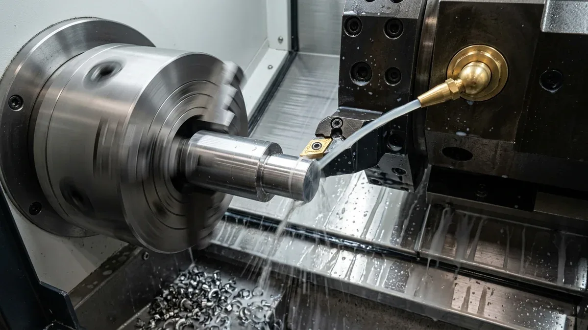 Surface Feet Per Minute Optimization: Heavy-Duty CNC Lathe Facing 4140 Alloy Steel Billet with Constant Surface Speed (CSS)