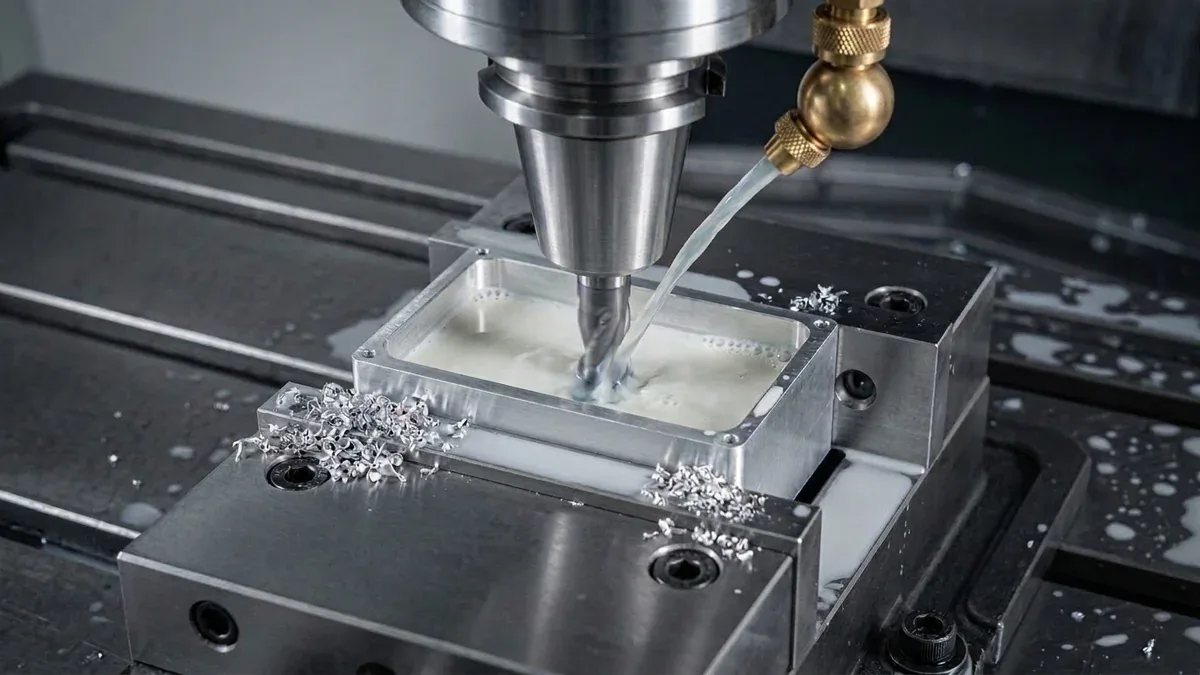 Spindle Speed Optimization: High-Speed Direct-Drive CNC Milling Spindle Cutting Aerospace 7075 Aluminum at 24000 RPM with Micro-Mist Coolant