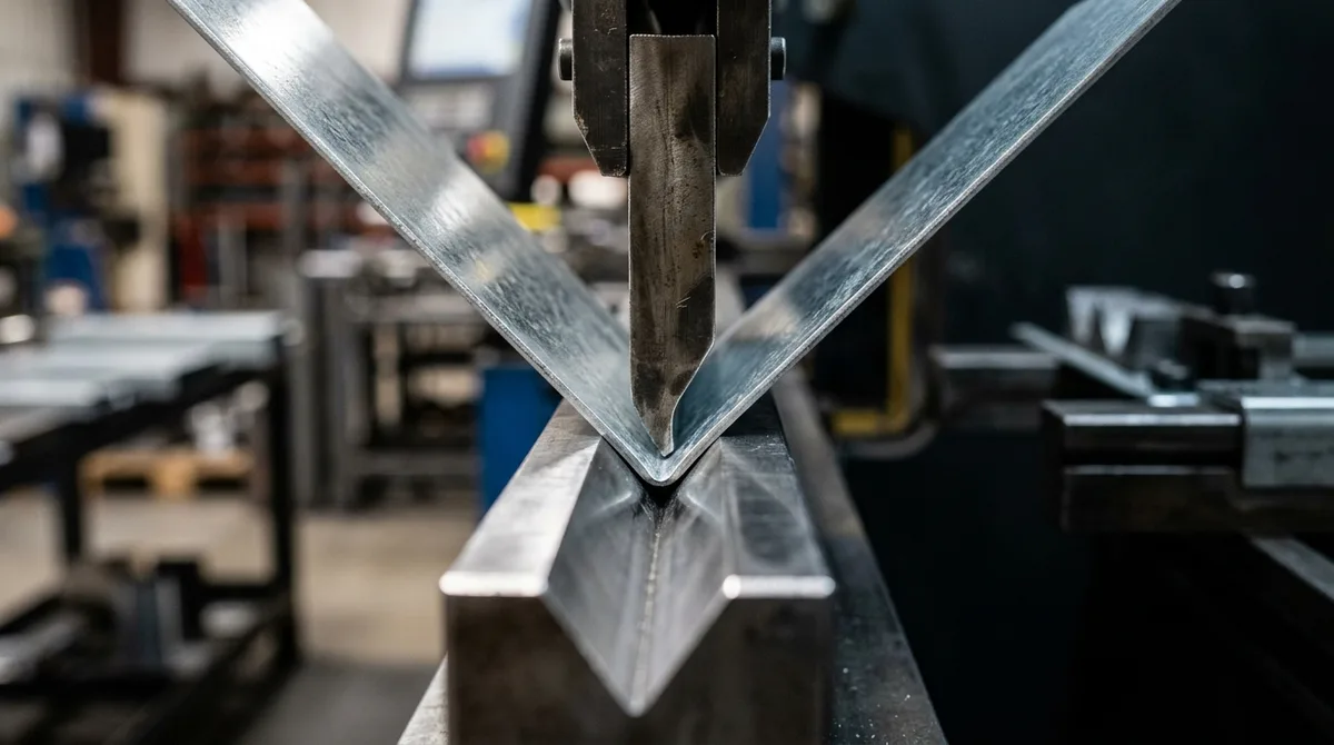 CNC hydraulic press brake precision air bending single sheet steel symmetrically into ground V-die