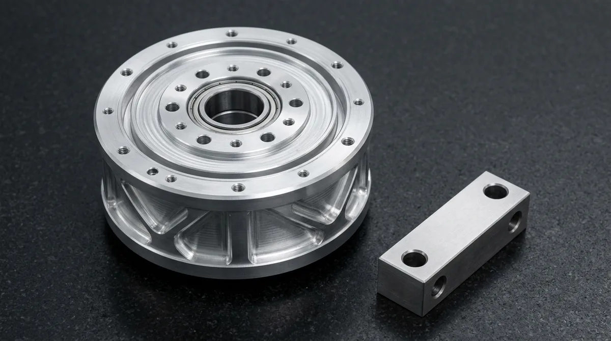 CNC Machined 7075-T651 Aluminum Robotic Harmonic Drive Actuator Housing with Precision Line-Bored Bearing Seat