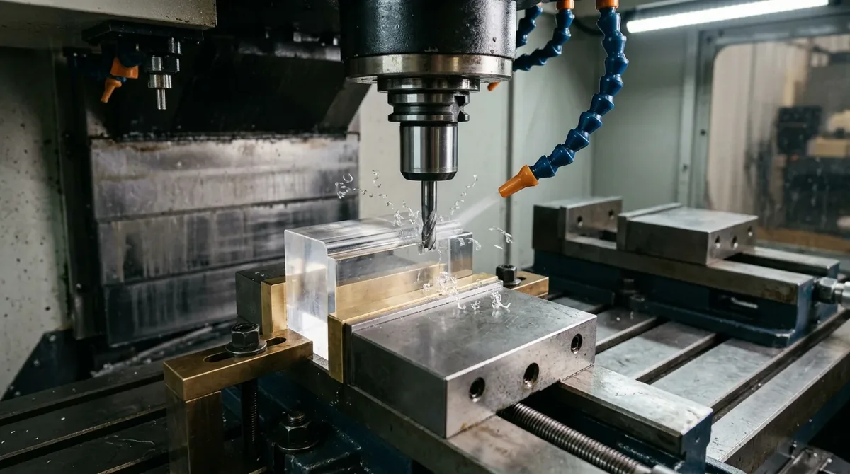 Precision CNC milling of optical PMMA light guide using diamond single-flute cutter with vortex cold air cooling