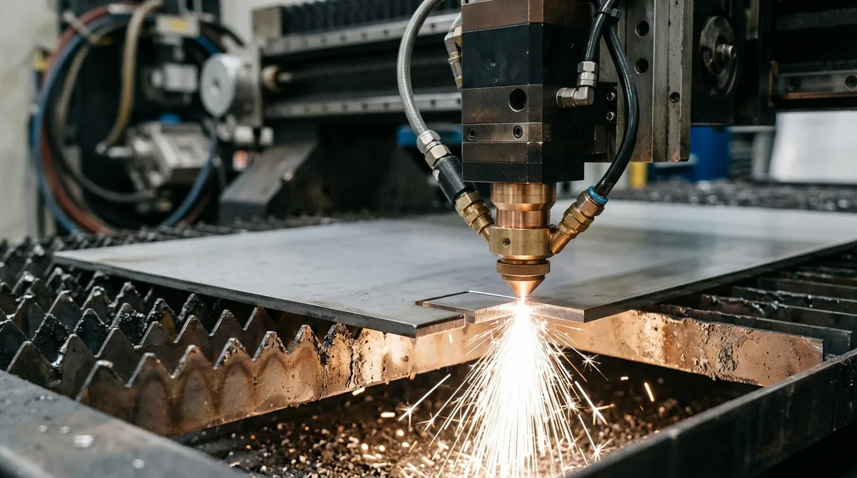 Precision fiber laser cutting of sheet metal prototype chassis with corner relief notches and assist gas