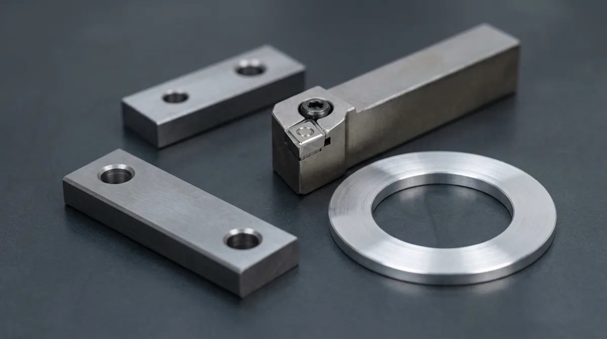Polished PCD turning insert with high positive rake angle and small nose radius for thin-wall turning
